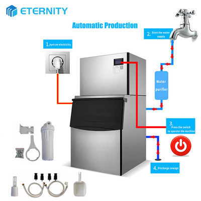 آلات الثلج التجارية Ice Cube مع إنتاج يومي 900KG تستخدم في صناعة المطاعم والفنادق والحانات والنقل
