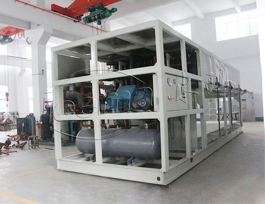 R22 R404A آلة تصنيع قوالب الثلج بالتبريد المباشر بالماء العذب 10 طن صناعي