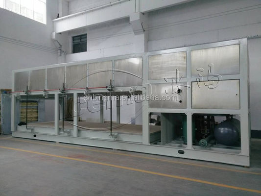 آلة تصنيع قوالب الثلج الصناعية 15T للتبريد المباشر 118KW