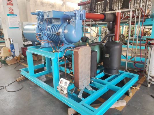 6450*2360*2530mm L*W*H آلة صنع كتلة الجليد الجاف لقدرة يومية 1-10 طن