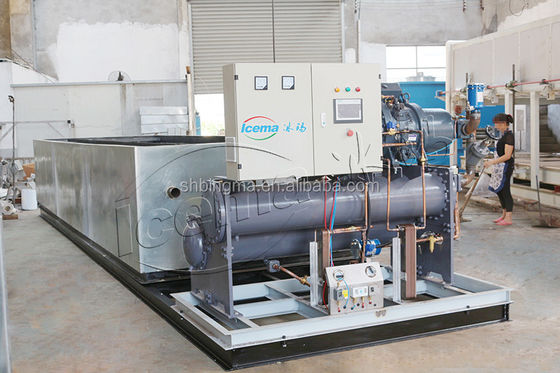 آلة تصنيع بلوك الثلج الصناعي CE 15 طن 70.5KW 380V