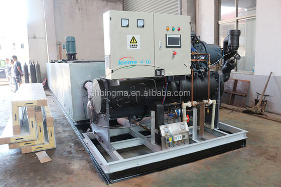 آلة تصنيع بلوك الثلج الصناعي CE 15 طن 70.5KW 380V