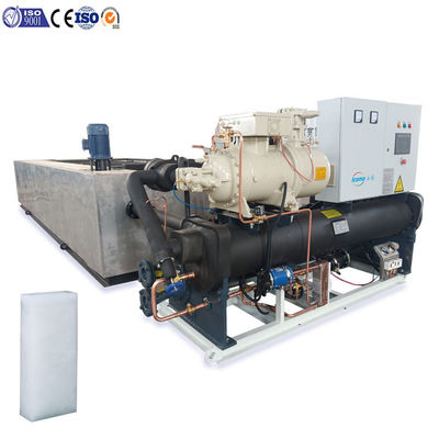 شراء آلة تصنيع بلوك الثلج الصناعي نوع المحلول الملحي 10 طن 380V online manufacture