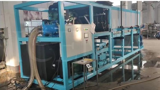 ICEMA 1T-20T/24H آلة الثلج ذات الكتل التبريد المباشر لإنتاج الثلج الصناعي الكبير