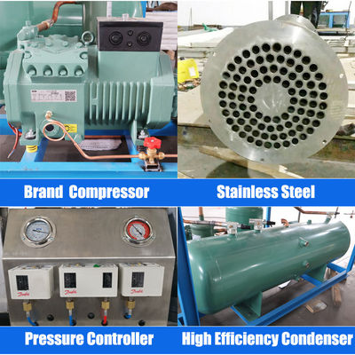 آلة صنع الثلج الصناعية للطعام 1T 5T 10T سهلة التشغيل 220V / 380V
