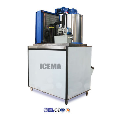 3.6KW صناعية محمولة صانع رقائق الثلج للأسماك 1T / 2T / 3T / 5T رقائق الثلج آلة