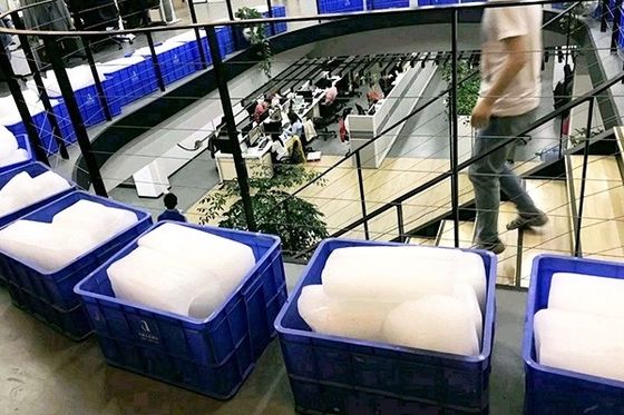 600 كيلوغرام آلة صناعية مخصصة لصنع الثلج لإنتاج الطاقة