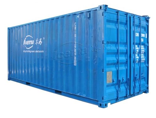 RefComp ضاغط 31.25KW 8T حاوية كتلة آلة الثلج القابلة للإزالة للميناء والرصيف
