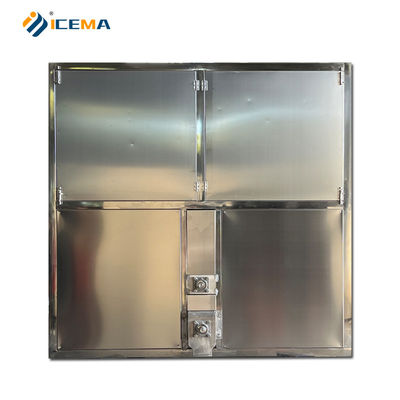 22*22*22ملم حجم الثلج 1 طن 2 طن 3 طن صناعية مكعب الثلج صنع آلة مع 10.5kW الطاقة
