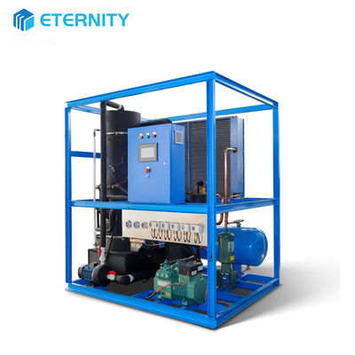 شراء أفضل صانع ثلج تجاري يبلغ وزنه 1 طن يحتوي على ضاغط بيتزر ومواد التبريد R404A online manufacture