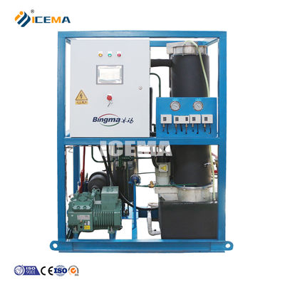 شراء 10Ton/Day Tube Ice Machine with R404a/R22a Refrigerant and 22/25/32/38mm Ice Size online manufacture