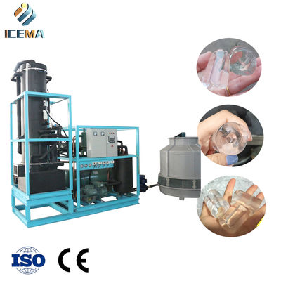 شراء ICEMA 25T/24H Industrial Tube Ice Machine with 21mm/24mm/28mm/34mm Tube Ice and -8 ℃ Temperature for High Efficiency Cooling online manufacture