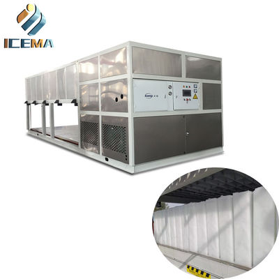 سعر جيد آلة تصنيع قوالب الثلج الصناعية 15T للتبريد المباشر 118KW الانترنت