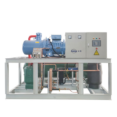 سعر جيد آلة تصنيع بلوك الثلج بالتبريد الملحي 10T 380V 3P الانترنت