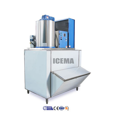 سعر جيد آلة الثلج الصناعية التجارية ICEMA 1T مع قدرة التبريد 2.1kw الانترنت