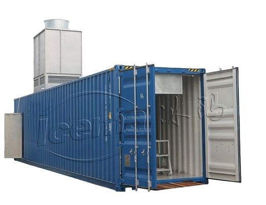 سعر جيد RefComp ضاغط 31.25KW 8T حاوية كتلة آلة الثلج القابلة للإزالة للميناء والرصيف الانترنت