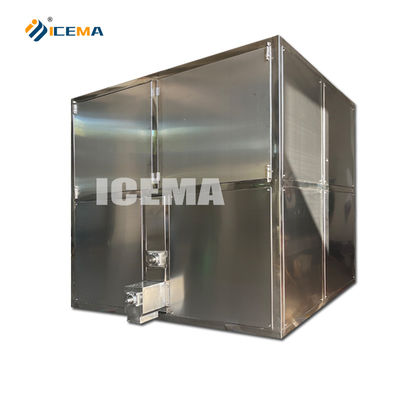 سعر جيد 2T آلة مكعب الثلج الصناعية 1860W صانع الثلج الكريستال لتخزين الثلج 2TON الفائدة الانترنت